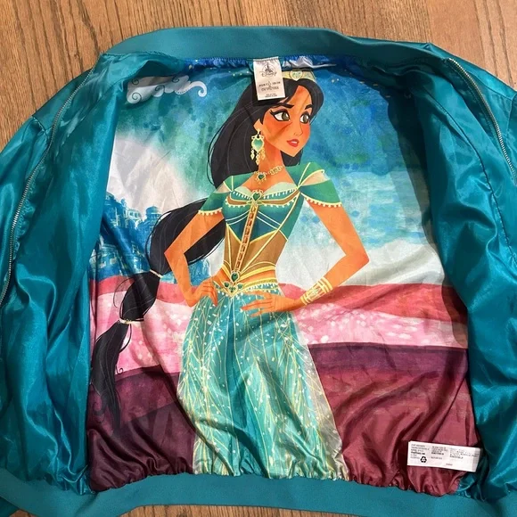 Disney Princess Jasmine Bomber Jacket-Size Large - Picture 2 of 7